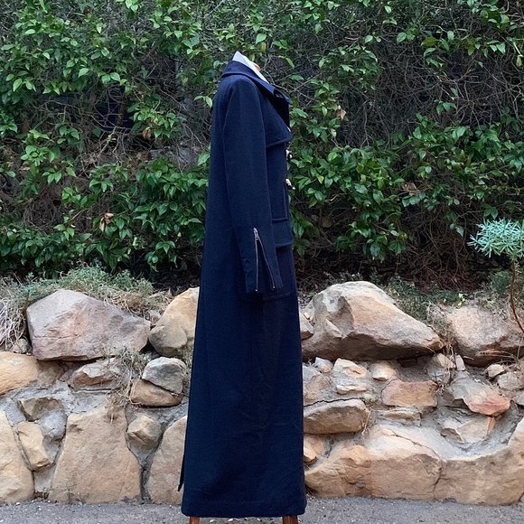 A.L.C. tailored wool duffle coat duster length - Picture 10 of 13